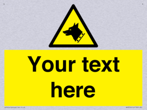 Custom Warning: Guard dog